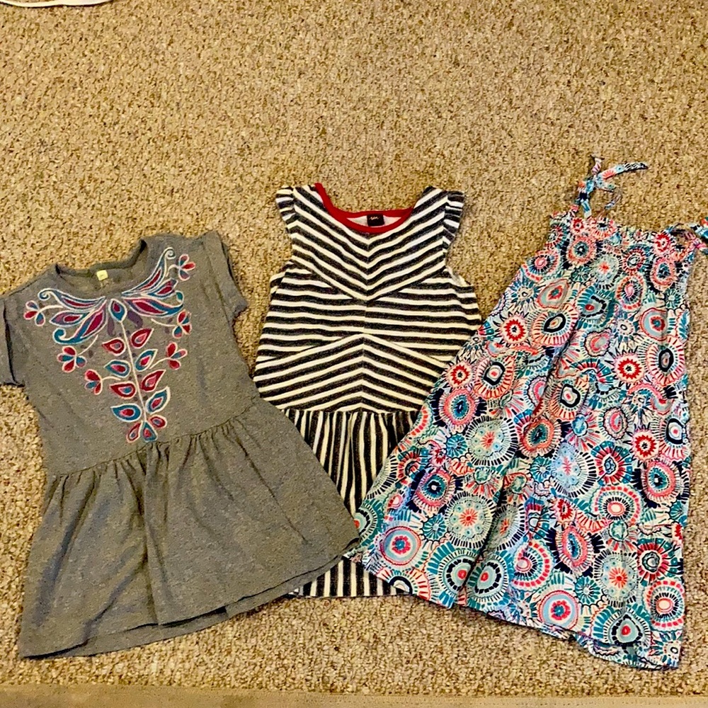 Lot of 3 Tea Collection Dresses Sz4